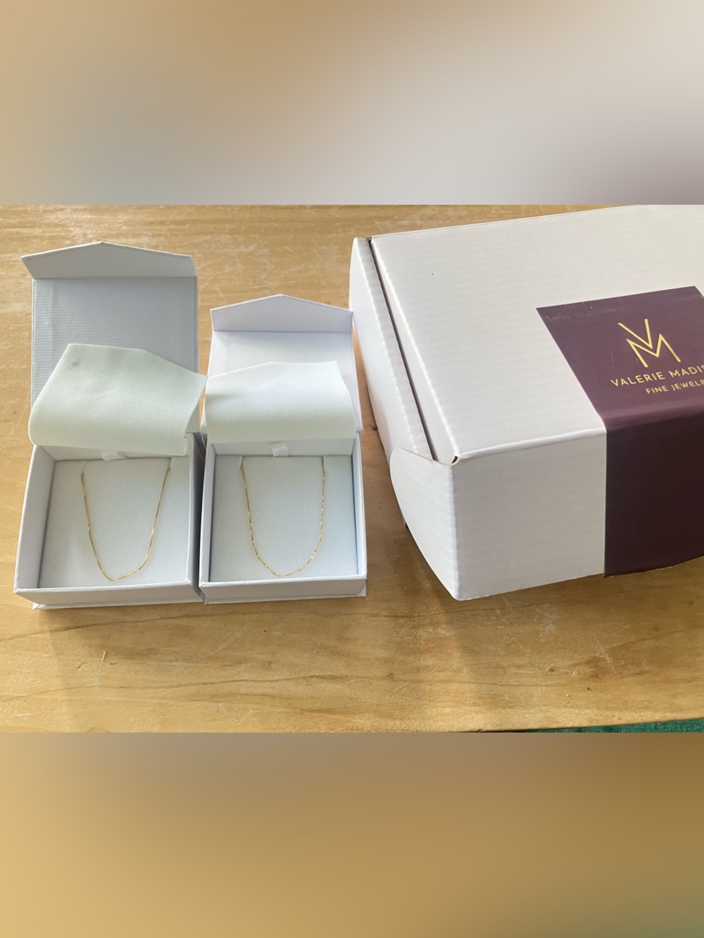 Valerie Madison 14k Gold Mini Box Chain Set - Picture 5 of 6